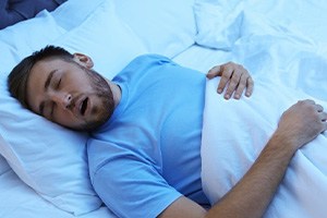 Man rests
